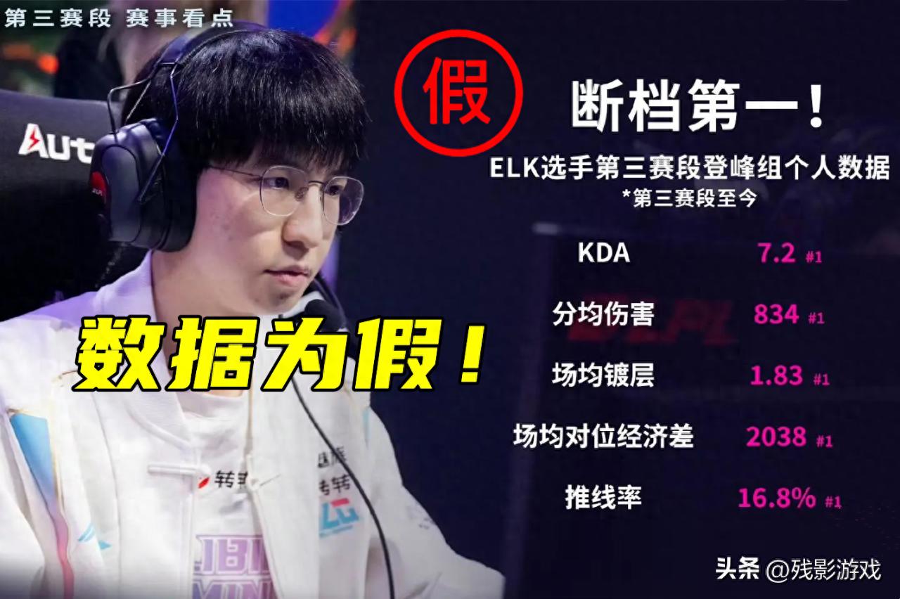 LPL官方数据现乌龙,Elk断档第一造假引热议?